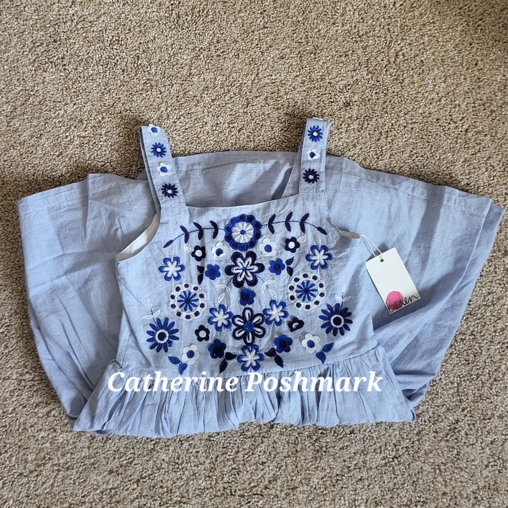 ♥️NWT♥️ BODEN GIRLS CHAMBRAY DRESS - Picture 15 of 15